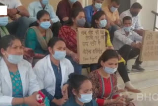 42 Rudraprayag paramedics protesting removal from jobs