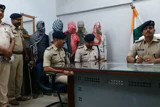 Darbhanga Police Arrested Five Criminals