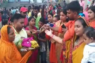 Chaiti Chhath Puja in Dhanbad