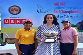 Amateur Golf Championship  Ladies Open Amateur Golf Championship  लेडीज ओपन एमेच्योर गोल्फ चैंपियनशिप  एमेच्योर गोल्फ चैंपियनशिप  रिया जादोन  जूनियर गर्ल्स ट्रॉफी  Riya Jadon  Junior Girls Trophy