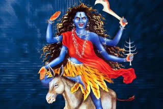 Maa kalratri worshiped day 7th