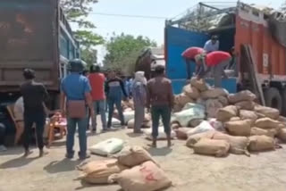 seized truck of precious stones