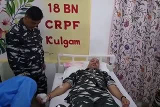 سی آر پی ایف کی جانب سے عطیہ خون کیمپ منعقد