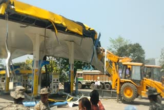 SP MLA got Shocked from bulldozer