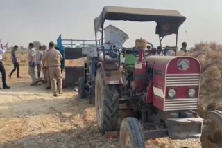 thresher machine accident in Karnal