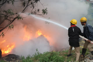 Fire brike out in Dhalpur.