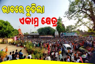 Lingaraj Rukunarath Yatra: ଭାବ ବିହ୍ବଳ ଭୁବନେଶ୍ବର, ଏକାଠି ଦର୍ଶନ କଲେ ଭକ୍ତ ଓ ଅଫିସର