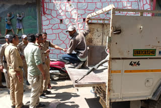 mussoorie police action against encroachment