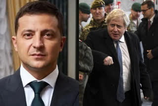 UK Prime Minister Boris Johnson has traveled to Ukraine to meet with President Volodymyr Zelenskyy in show of solidarity