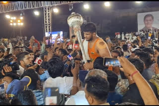 Prithviraj Patil of Kolhapur wins Maharashtra Kesari Wrestling Championship