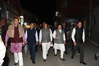 JP Nadda visited Shimla Mall Road