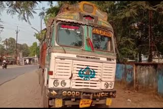 fined on overloaded vehicle in Korba