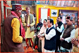 JP Nadda visit Jakhoo Mandir