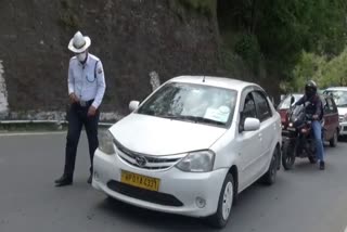 Route diverted for tourists in shimla