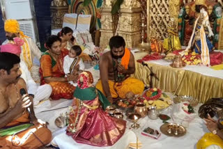 Srirama navami celebrations held in a grand way in chitra layout colony