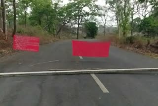 Naxalites dug road on Orchha Narayanpur