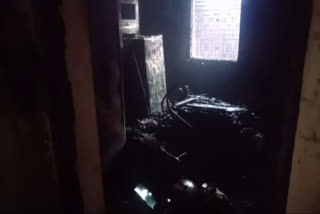 fire in a house in Dhanbad
