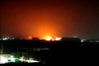 Blast in chemical factory