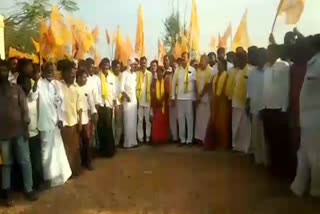 TDP protests on Power cuts in AP