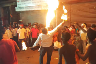 stunts of arena players in Jamshedpur