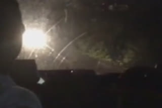 Viral video Karnataka Bus drives without headlights in the dark