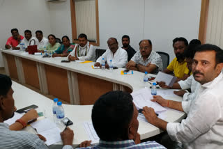Discussion on Panchayat elections 2022 and Trikut ropeway accident in AJSU meeting ranchi