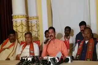 nalin kumar kateel press meet about santosh suicide and 2023 election