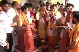 Pushkar Dhami worship Pitambara Peeth