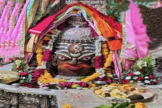 Ujjain Mahakaleshwar temple Baba Mahakal makeup on 13 April 2022