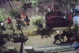 gurugram assault cctv video