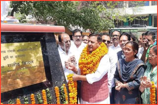 Rajiv Bindal inaugurated multi storey parking