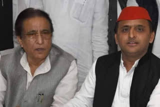 Azam Khan and Akhilesh Yadav