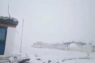 Snowfall in Lahaul Spiti