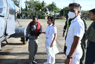 Medical evacuation of Seychelles Coast Guard crew from sea