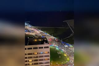 Sri Lankan Protesters in Colombo beachfront