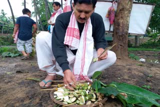 Rangali Bihu celebrations in Assam : ରଙ୍ଗାଲି ବିହୁ ପାଳିଲେ ଆସାମବାସୀ, ଦେଖନ୍ତୁ ପରମ୍ପରା କିଛି ଝଲକ୍