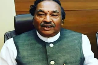 Minister K S Eshwarappa will resign today | ETV Bharat