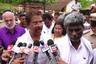 Minister R.Ashok talked to Press