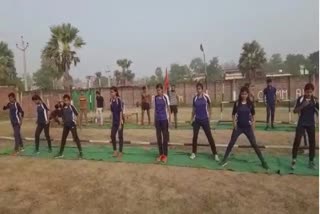 Girls Working Hard For Selection In Police