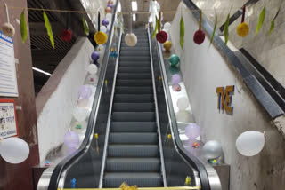New Escalator at Sovabazar Sutanuti and Girish Park Metro Station