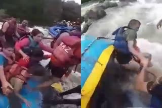 river rafting accident  rafting in kali river accident  Ganeshgudi river accident  റിവർ റാഫ്‌റ്റിങ് അപകടം  കാളി നദി അപകടം  ബോട്ട് അപകടം