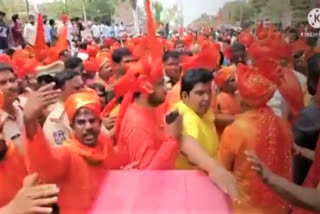 hanuman shobhayatra in nizamabad