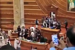 commotion in the Punjab Assembly of Pakistan, attack on Deputy Speaker