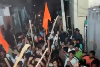 stone pelting on hanuman jayanti shobha yatra