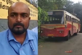 Biker beaten KSRTC bus driver in thiruvananthapuram  Kattakkada KSRTC bus driver beaten by Biker  കെഎസ്ആർടിസി ബസ് ഡ്രൈവർക്ക് ബൈക്ക് യാത്രികന്‍റെ മർദനം  തിരുവനന്തപുരം കെഎസ്ആർടിസി ബസ് ഡ്രൈവർക്ക് മർദനം  ഡ്രൈവറെ മർദിച്ച ബൈക്ക് യാത്രികൻ കസ്റ്റഡിയിൽ  ഡ്രൈവറെ മർദിച്ച ബൈക്ക് യാത്രികനെ നെയ്യാർ ഡാം പൊലീസ് കസ്റ്റഡിയിലെടുത്തു  Neyyar Dam police have taken into custody a biker who assaulted a driver