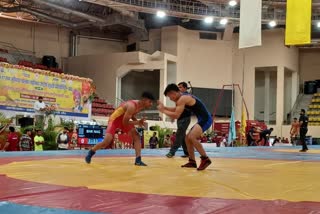 boys and girls wrestling competition in Ranchi