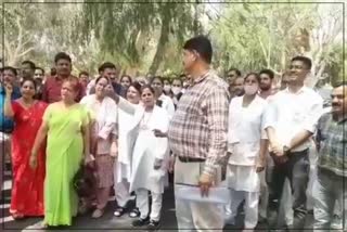 nurses protest in jodhpur