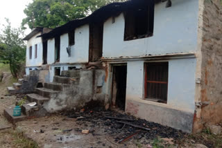 House burnt in Majheda village