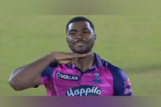 Obed McCoy Celebrate Wickets in Pushpa Style in IPL Against KKR