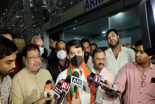 Union Minister Jyotiradity Scindia in Raipur